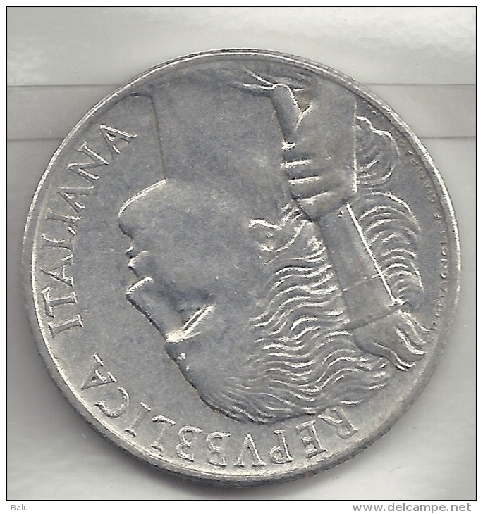 Italien 1949 5 Lire Lira. 2 Scans - 5 Lire