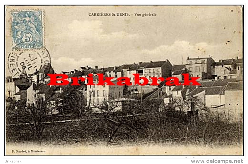 *CARTE POSTALE CARRIERES SUR SEINE / VUE GENERALE  - Carrières St Denis Seine Et Oise Yvelines France - Carrières-sur-Seine