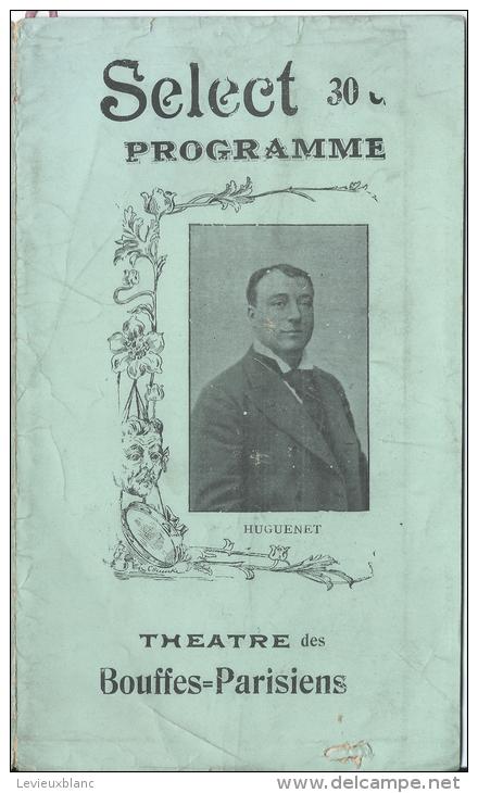 Théatre Des Bouffes Parisiens/ Programme/+ Publicité Chemins De Fer De L´ouest Et De Brighton/  Vers 1905  PROG56 - Programmes