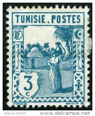 TUNISIA, FRENCH PROTECTORATE, USI E COSTUMI, 1926, FRANCOBOLLO NUOVO (MLH*), Mi 122, Scott 76, Yt 122 - Neufs