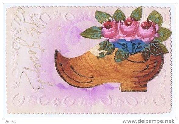 1910s EMBOSSED POSTCARD - ROSES IN THE SHOE - - ...-1850 Prephilately