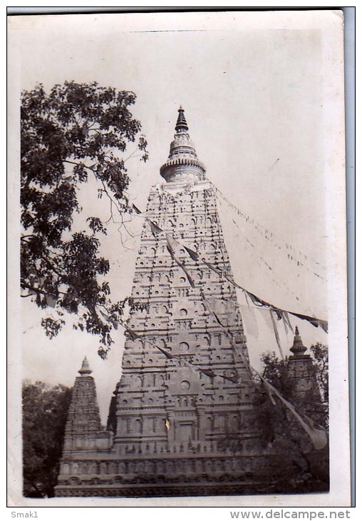 AK  Myanmar BURMA  TEMPLE  OLD POSTCARD FOTOGRAFIE - Myanmar (Burma)