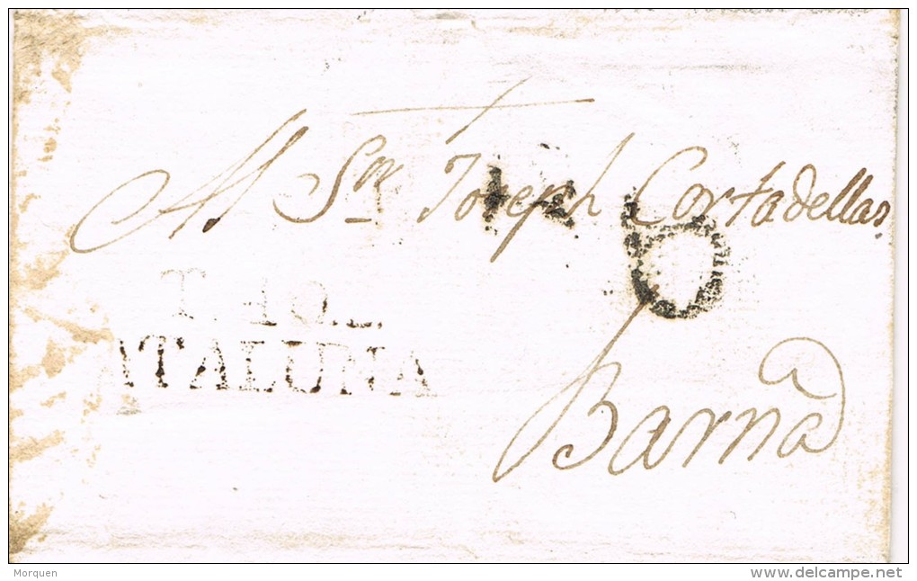 6094. Carta Entera Pre Filatelica BRAFIM (Tarragona) 1807 - ...-1850 Préphilatélie