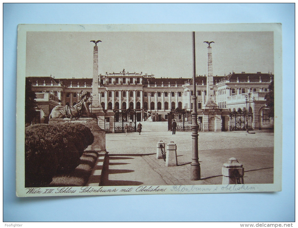 Austria: Wien XIII. - Schloss Schönbrunn Mit Obelisken - 1929 Unused - Schloss Schönbrunn