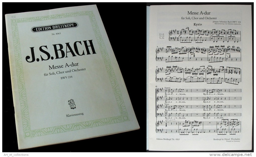Partition De La "MESSE En La Majeur (BWV234)" De J.S. BACH - Chant Chorale