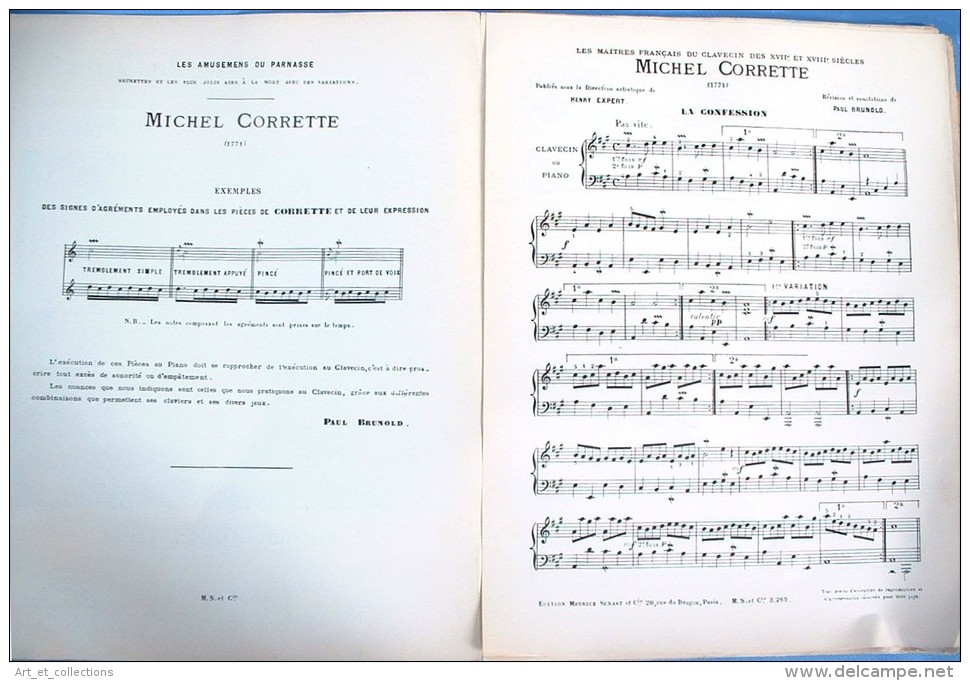 9 Partitions Pour Clavecin : Corrette, Daquin, Dandrieu - Instruments à Clavier