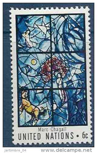 1967 NATIONS UNIES 174** Vitrail Marc Chagall - Unused Stamps