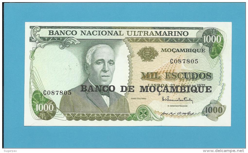 MOZAMBIQUE - 1000 ESCUDOS - ND ( 1976 ) - UNC. - P 119 - Série C - GAGO COUTINHO ( Com SACADURA CABRAL No Verso ) - Mozambique