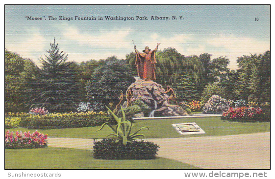 Moses The Kings Fountain In Washington Park Albany New York - Albany