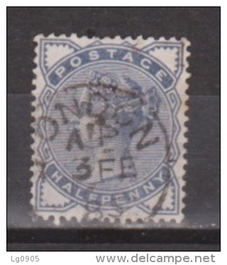 Engeland United Kingdom, Great Britain, Angleterre, Queen Victoria, SG 187, Y&T 76, MICHEL 72 Used Special Cancel - Gebruikt