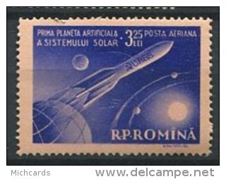 122 ROUMANIE 1959 - Espace Planette (Yvert A 89) Neuf ** (MNH) Sans Trace De Charniere - Neufs