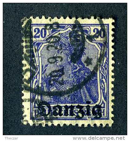 859e  Danzig 1920  Michel #4  Used  ( Cat.€ 4.50 )  Offers Welcome! - Otros & Sin Clasificación