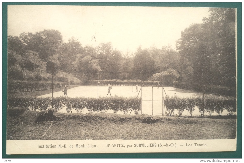 CPA SAINT WITZ LES TENNIS Institution N.D. De Montmélian Vers Arrens - Saint-Witz