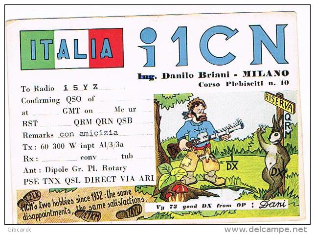 QSL CARD - ITALIA (ITALY) - MONTALTO DI ASPROMONTE  -  RIF. 93 BIS - Radio Amatoriale