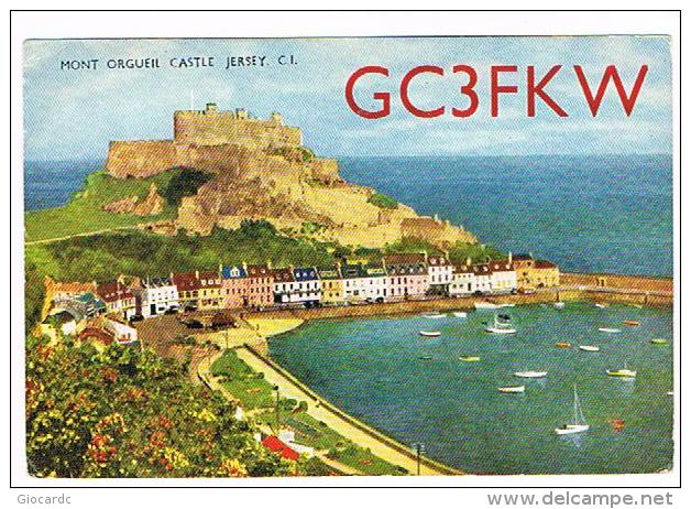 QSL CARD - JERSEY - 1967 ST. LAWRENCE, MONT ORGUEIL CASTLE -  RIF. 95 - Radio Amateur