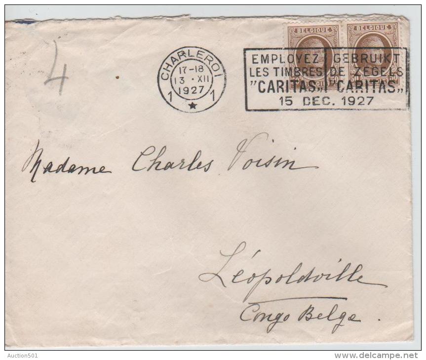 00656a Charleroi 1927 C. Méc. TP Houyoux V. Congo Belge Léo. C. Arrvée - 1922-1927 Houyoux
