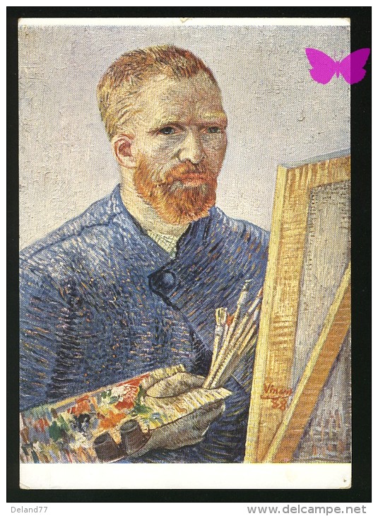 Vincent VAN GOGH - Portrait De L'Artiste Au Chevalet - Peintures & Tableaux