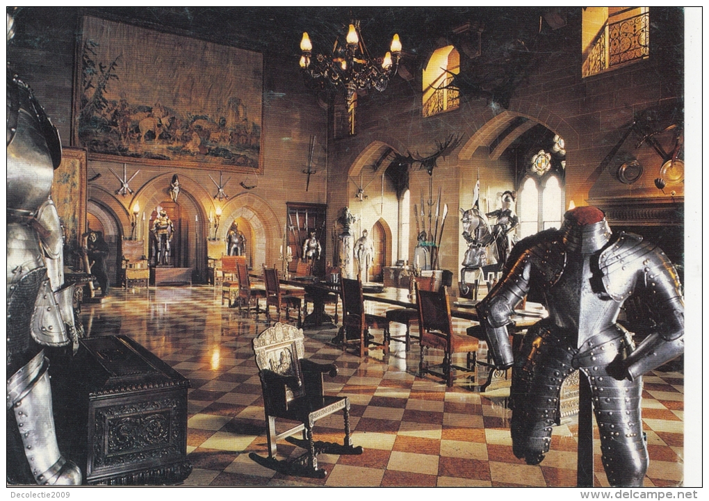 BT18518 Warwick Castle The Great Hall   2 Scans - Warwick