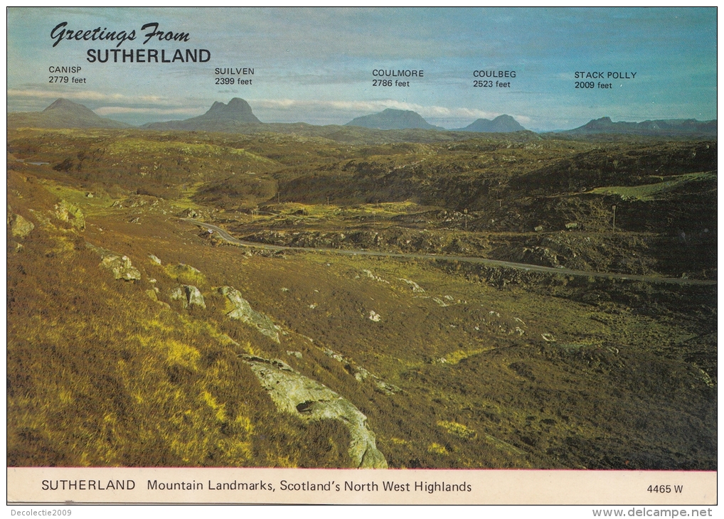 BT18641 Sutherland Mountain Landmarks   2 Scans - Sutherland