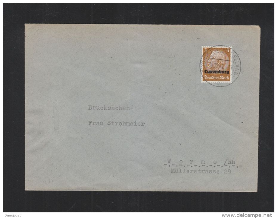 Luxemburg Brief 1941 Rodingen Moselland - 1940-1944 Occupazione Tedesca