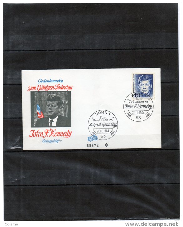 JOHN KENNEDY - BONN: FDC 21.11.1964 - Kennedy (John F.)