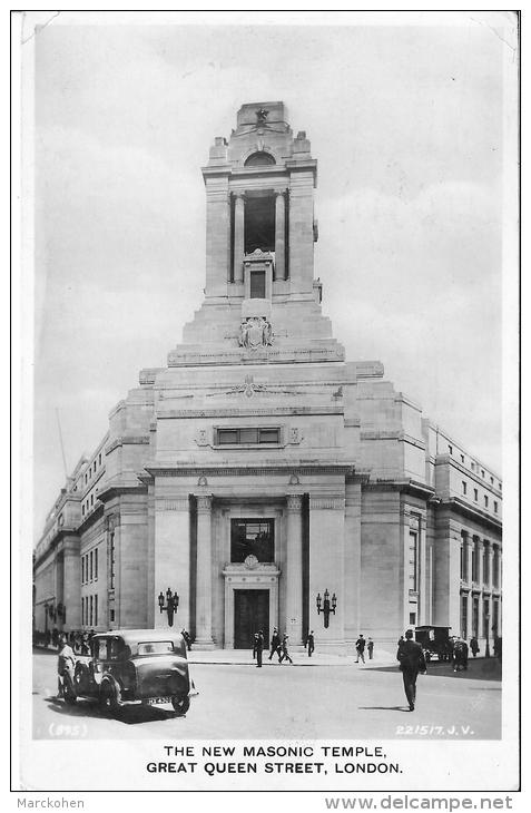 FREE MASONRY : THE NEW MASONIC TEMPLE OF LONDON (GREAT QUEEN STREET) DEDICATED IN JULY 1933 - Inaugurations