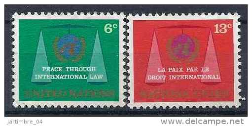 1969 NATIONS UNIES 191-92** Justice - Unused Stamps