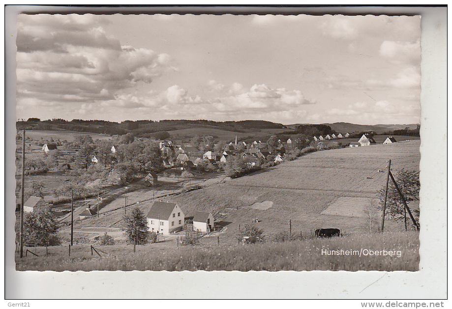 5226 REICHSHOF - HUNSHEIM, Ortsansicht, 1958 - Gummersbach