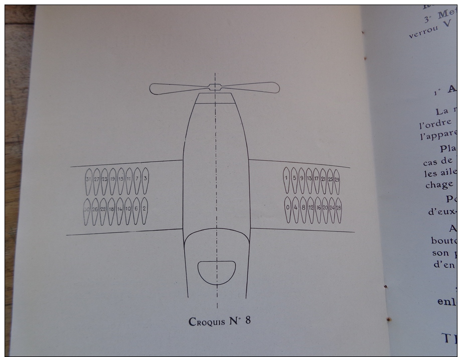 Notice Lance-bombes Michelin N°1 Avion Breguet 14 Aviation - Avion