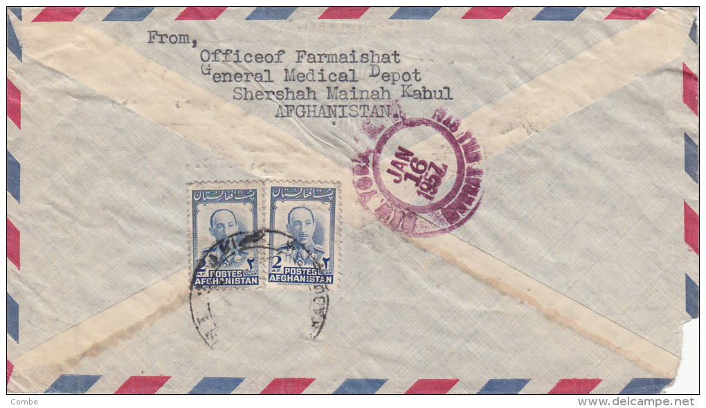 AFGANISTAN 1957 LETTRE , KABUL Pour USA /4188 - Afghanistan