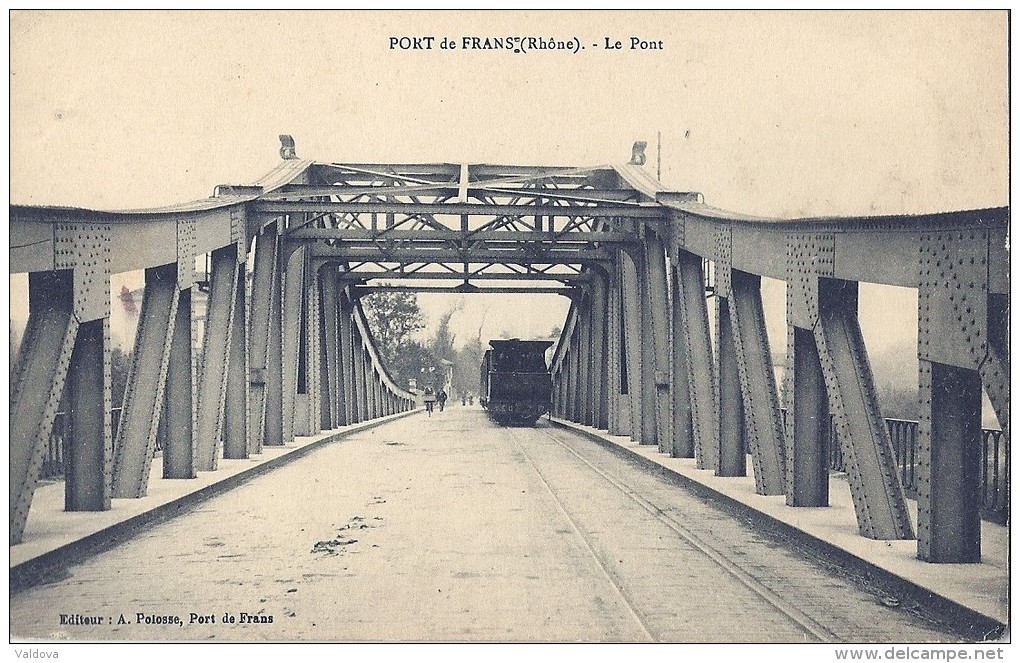 01 PORT DE FRANS TRAMWAY SUR LE PONT - Non Classés