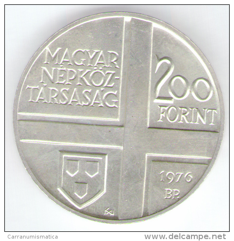 UNGHERIA 200 FORINT 1976 AG SILVER - Hungría