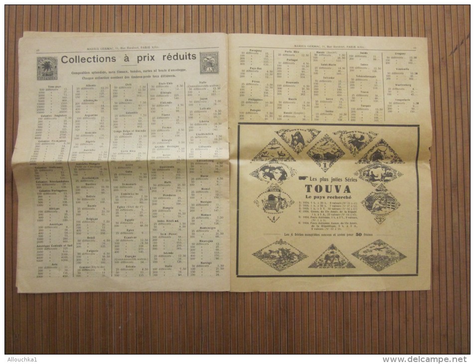 1939 Catalogue de maison de vente prix courant général cotation Marius Germac Paris XIVe