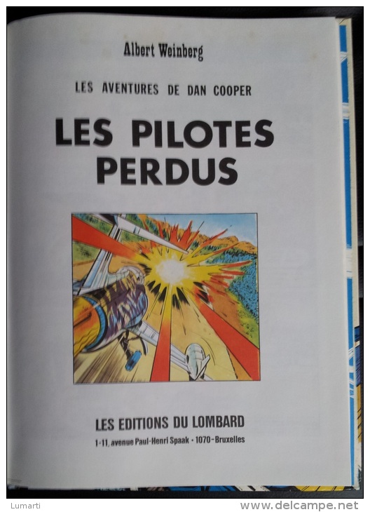 BD :  Dan Cooper - Les Pilotes Perdus . - Dan Cooper