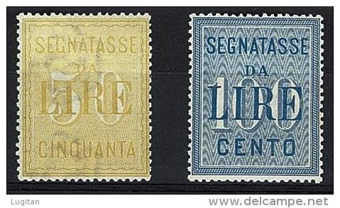 FILATELIA - SEGNATASSE - SERIE NUOVA GOMMA INTEGRA MNH ** N° 31/32  OTTIMAMENTE CENTRATI - Taxe