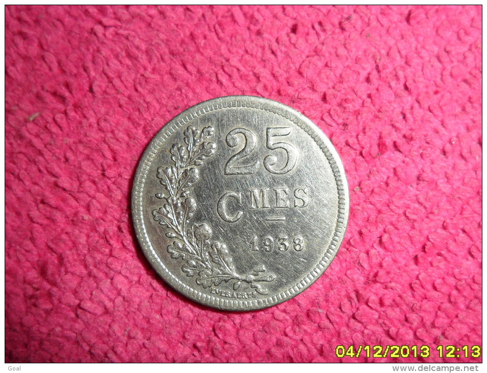 25 Centimes / Luxembourg 1938 / SUP. - Luxemburgo