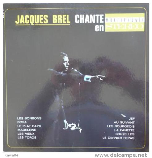 LP 33 RPM (12")  Jacques Brel  "  Chante En Multiphonie Stéréo  " - Other - French Music