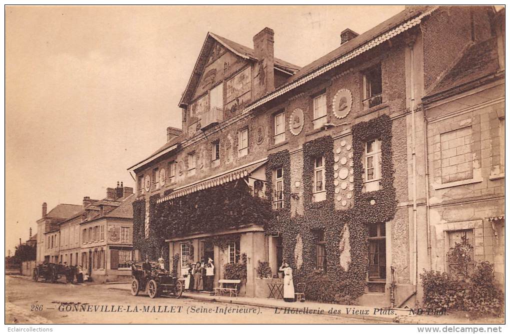 Gonneville la Mallet   76   lot de 14 cartes  Hôtel Aubourg et  des Vieux Plats