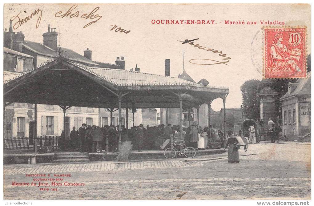 Gournay En Bray     76   Le Marché Aux Volailles - Gournay-en-Bray