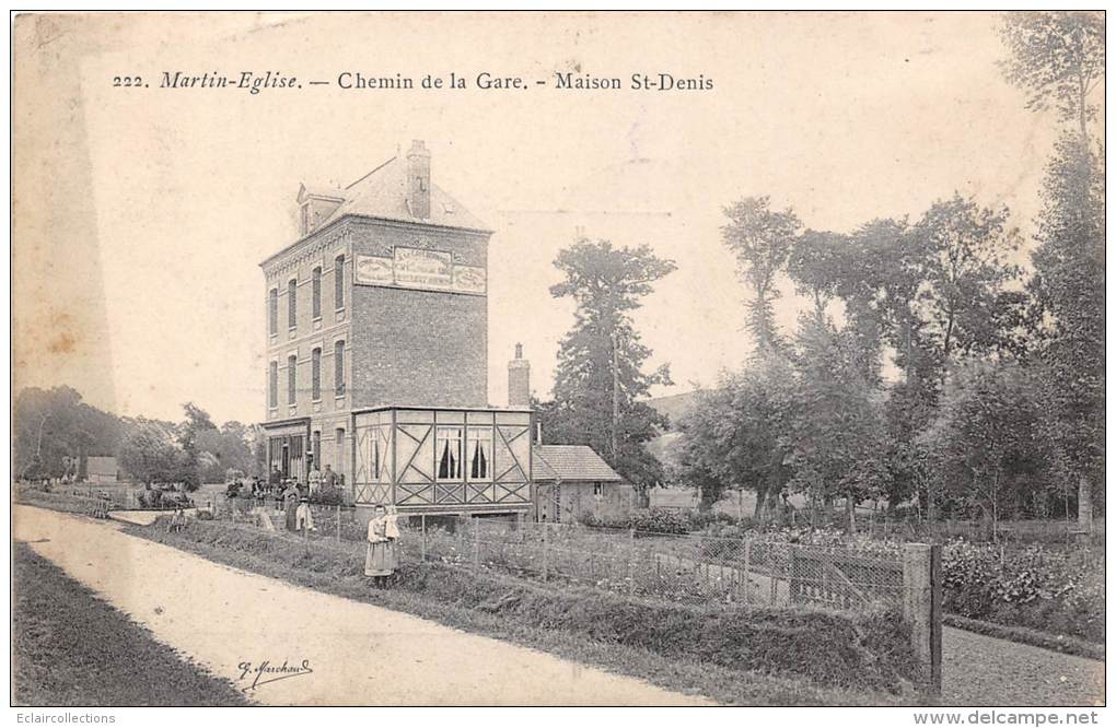 Martin-Eglise  76  Maison St Denis Restaurant De La Gare - Autres & Non Classés