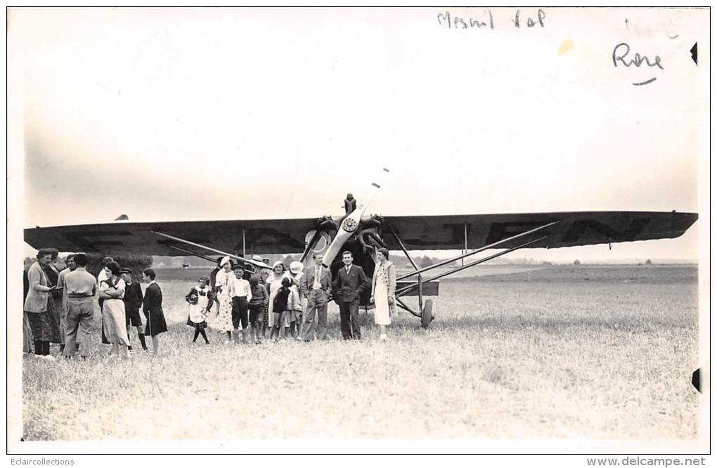 Mesnil-Val  76    Un Avion  (carte Photo) - Mesnil-Val