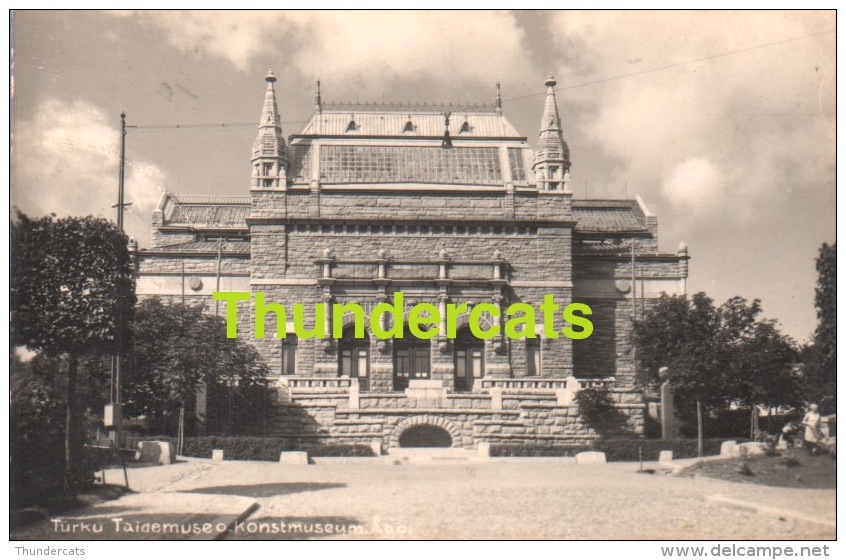 RPPC REAL PHOTO POSTCARD FINLAND ** CARTE DE PHOTO FINLANDE ** FOTO AK FINLAND **  TURKU TAIDEMUSEO ADO - Finlande