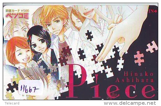 Carte Prépayée Japon * MANGA * PIECE * ANIME (11.667) Movie Japan Prepaid Card Tosho Karte - Cine