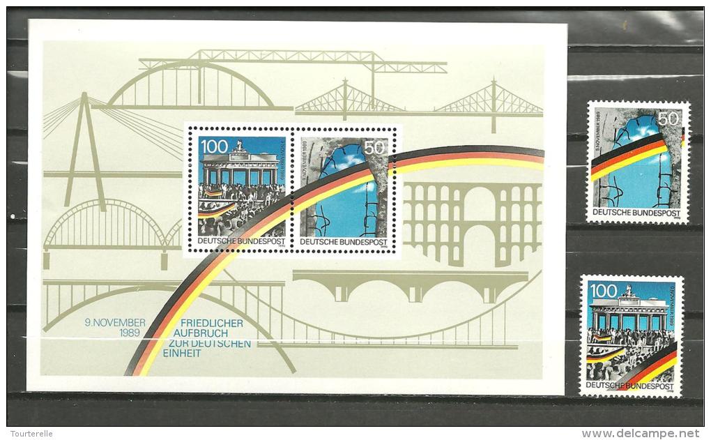 Allemagne  "1990"  Scott No. 1617-19  (N**)  Complet - Nuevos