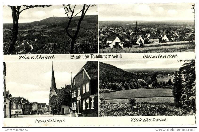 Brackwede Teutoburger Wald - Blick V. Lönkerd - Gesamtansicht - Blick Zur Senne - Hauptstrasse - Bielefeld