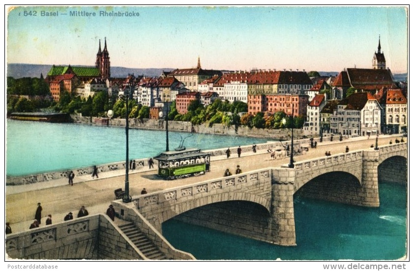 Basel - Mittlere Rheinbrücke - & Tram - Autres & Non Classés