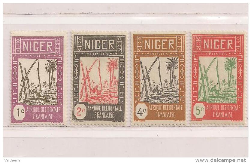 NIGER   ( NIG - 13 )  1926   N° YVERT ET TELLIER      N° 29/33  N* - Ungebraucht