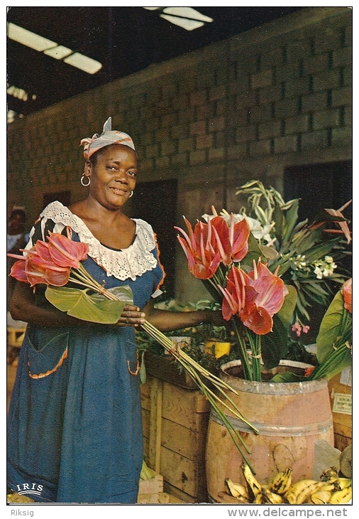 Antilles Radieuses  -  The Enchanting Caribbean  Flower Woman - Marchande De Fleurs   A-3313 - Other & Unclassified