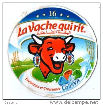 étiquette De Boite De Fromage 16 Portions" La Vache Qui Rit " ( Serie 75013831) Protection Et Croissance - Fromage