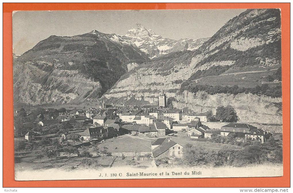 FEL635, Saint-Maurice Et Dent Du Midi, 180, Circulée 1912 - Saint-Maurice